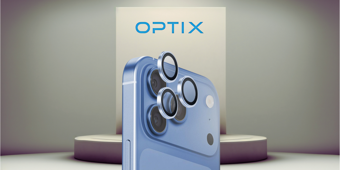 UNIQ Optix AluGuard (DX2) fotoaparato objektyvo apsauga, skirta iPhone 18 Pro / iPhone 18 Pro Max, mėlyna aprašymas - Prekės nuotrauka