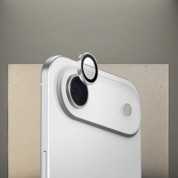 UNIQ Optix Aluminum Camera kameros apsauga skirta Apple iPhone Air with Applicator Sidabrinis aprašymas - Prekės nuotrauka