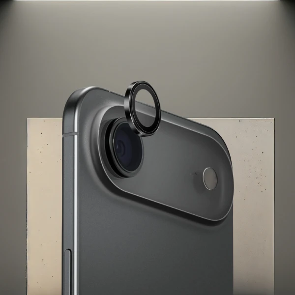 UNIQ Optix Aluminum kameros apsauga skirtas Apple iPhone Air su aplikatoriumi, juodos spalvos aprašymas - Prekės nuotrauka