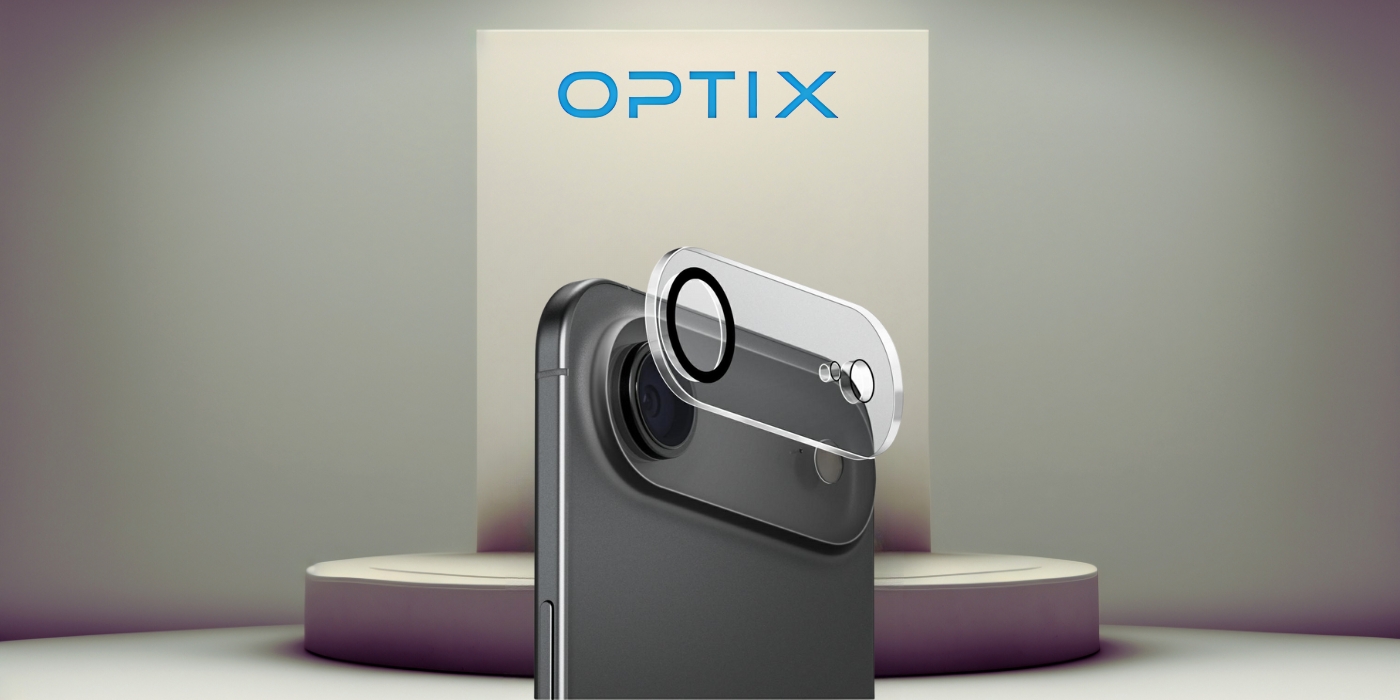 UNIQ Optix Clearshield Frameguard fotoaparato objektyvo apsauga, skirta iPhone, Air, visiškai skaidri, su aplikatoriumi aprašymas - Prekės nuotrauka