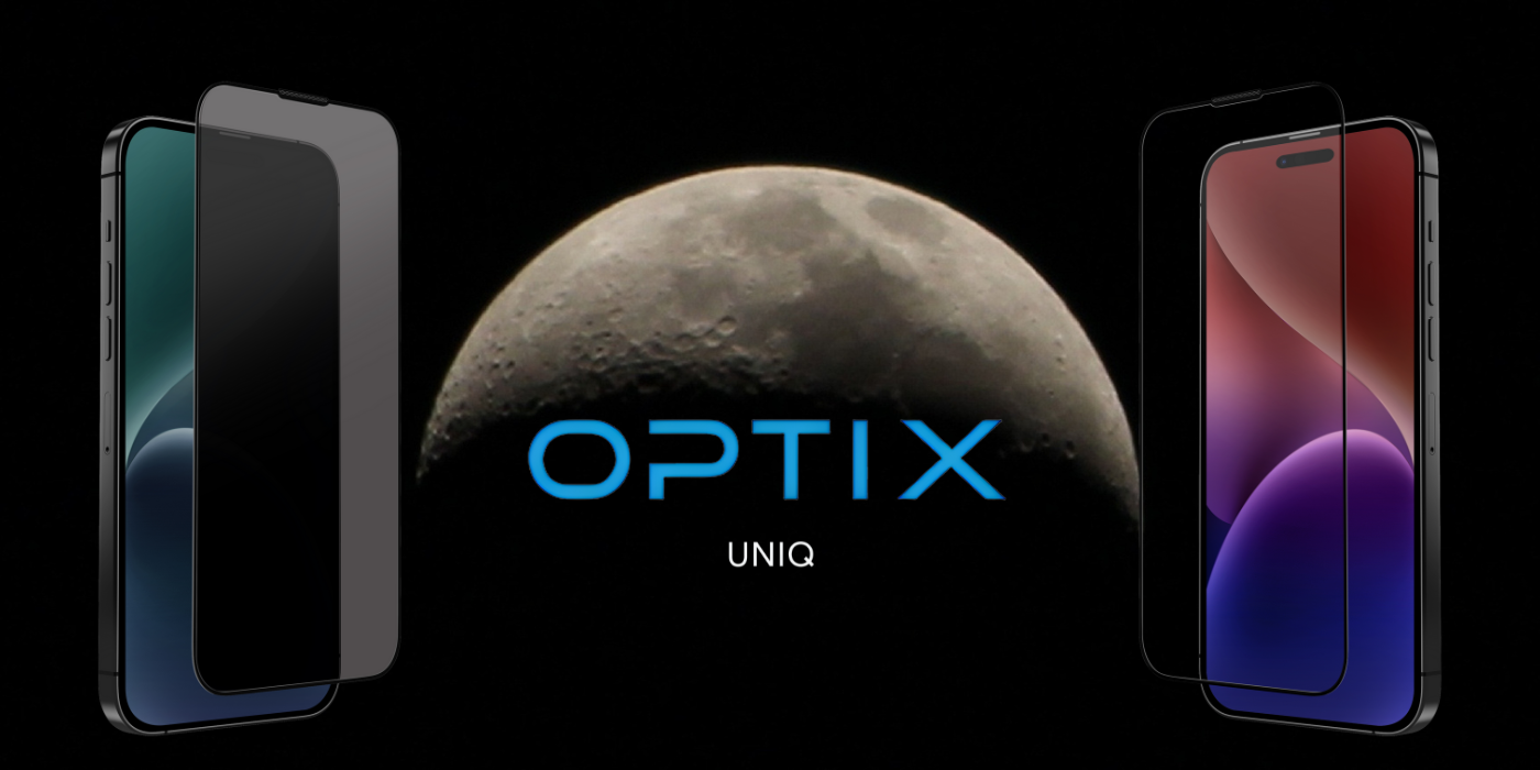 UNIQ Optix Matte iPhone 16 Plus 6.7″ matinis apsauginis stiklas su aplikatoriumi aprašymas - Prekės nuotrauka