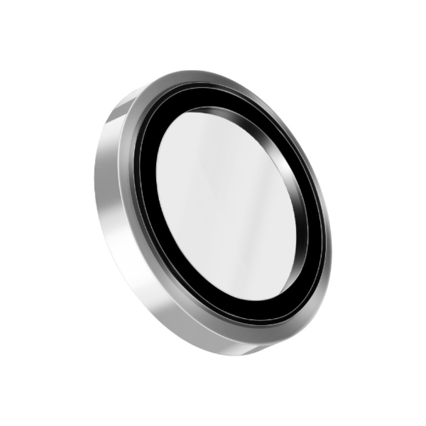 UNIQ Optix Prime fotoaparato objektyvo apsauga, skirta iPhone 18 Pro / iPhone 18 Pro Max, sidabrinė, su aplikatoriumi aprašymas - Prekės nuotrauka