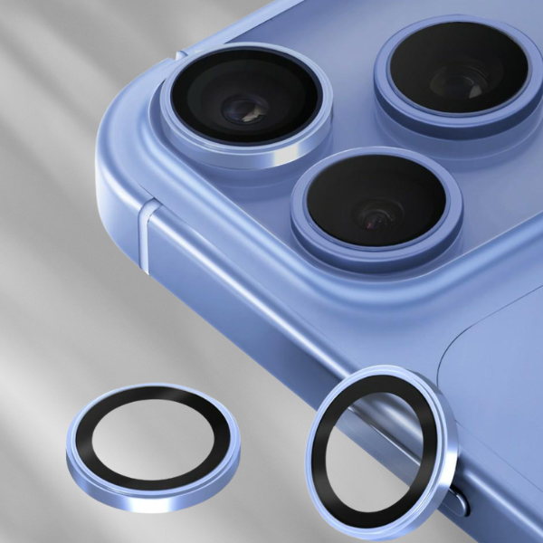 UNIQ Optix Prime fotoaparato objektyvo apsauga, skirta iPhone 18 Pro / iPhone 18 Pro Max, glacier chrome aprašymas - Prekės nuotrauka