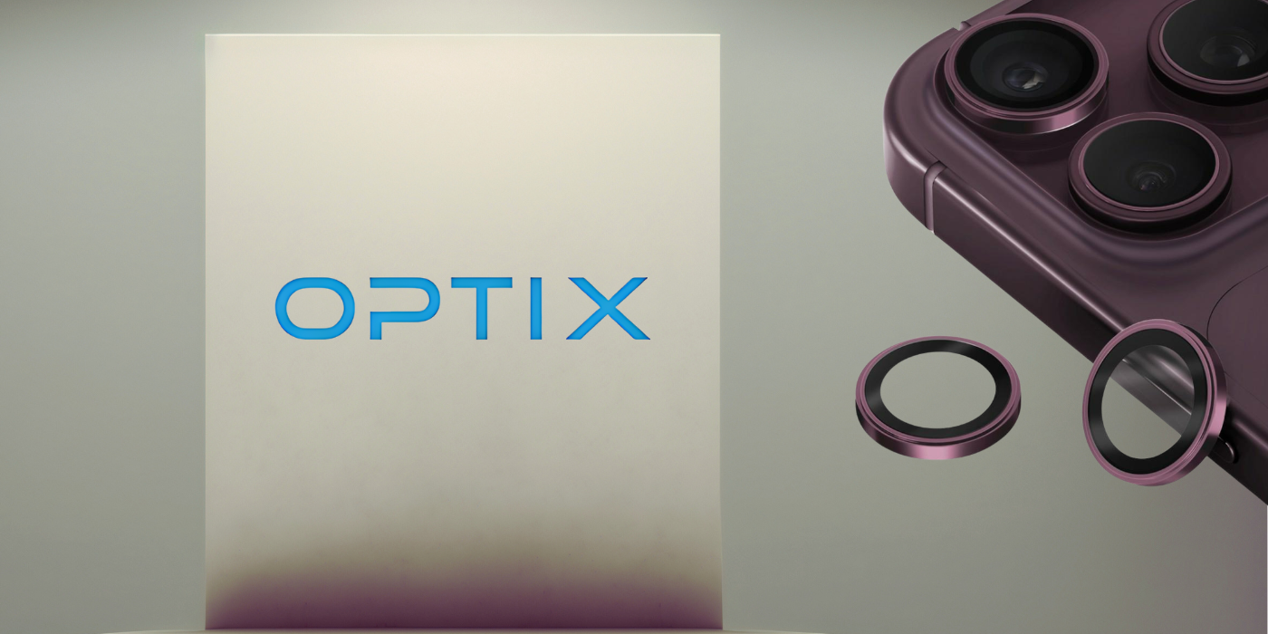 UNIQ Optix Prime fotoaparato objektyvo apsauga, skirta iPhone 18 Pro / iPhone 18 Pro Max, bordo spalvos aprašymas - Prekės nuotrauka