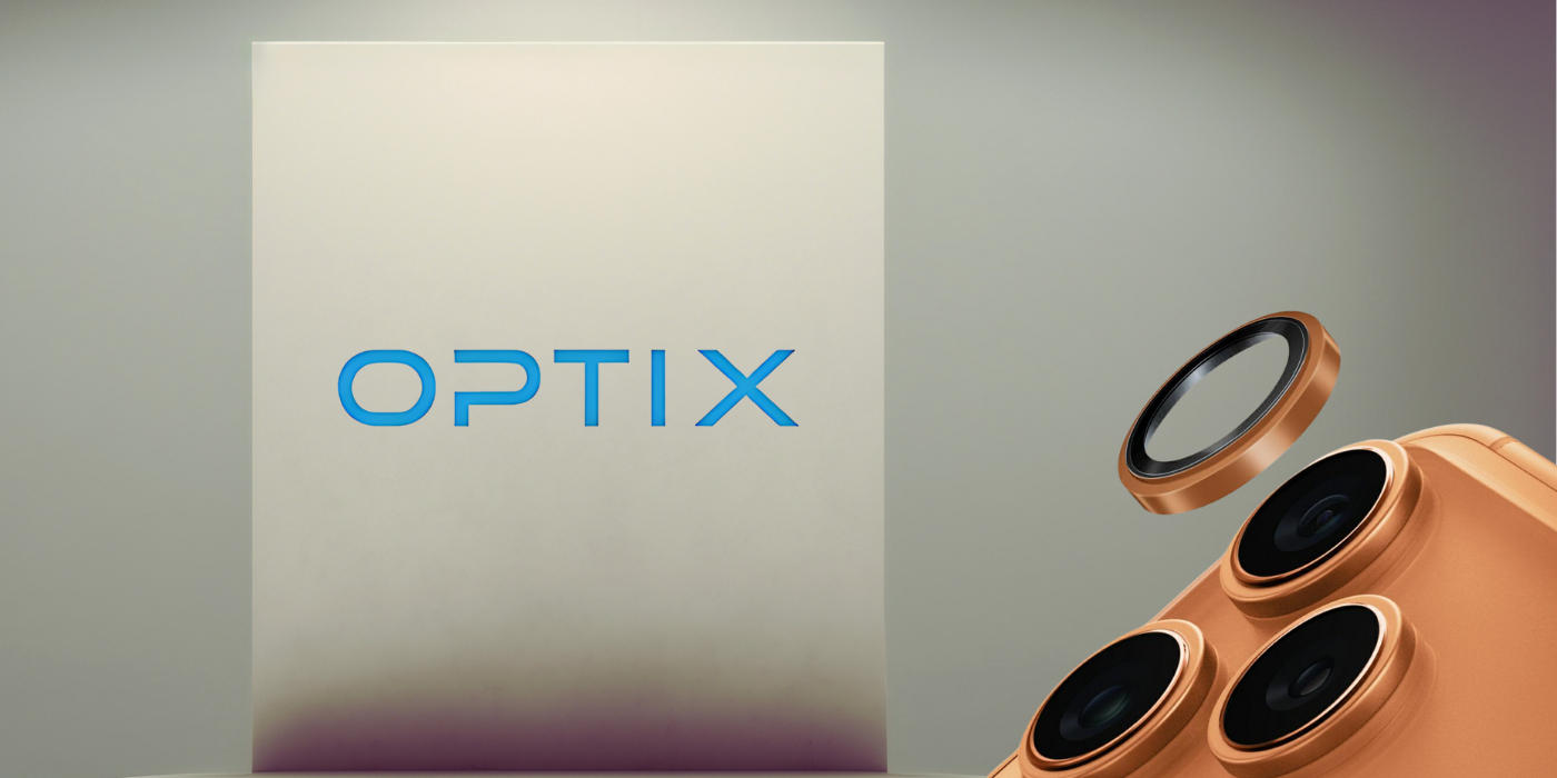 UNIQ Optix Prime kameros objektyvo apsauga, skirta iPhone 17 Pro / iPhone 17 Pro Max su aplikatoriumi, sunset aprašymas - Prekės nuotrauka