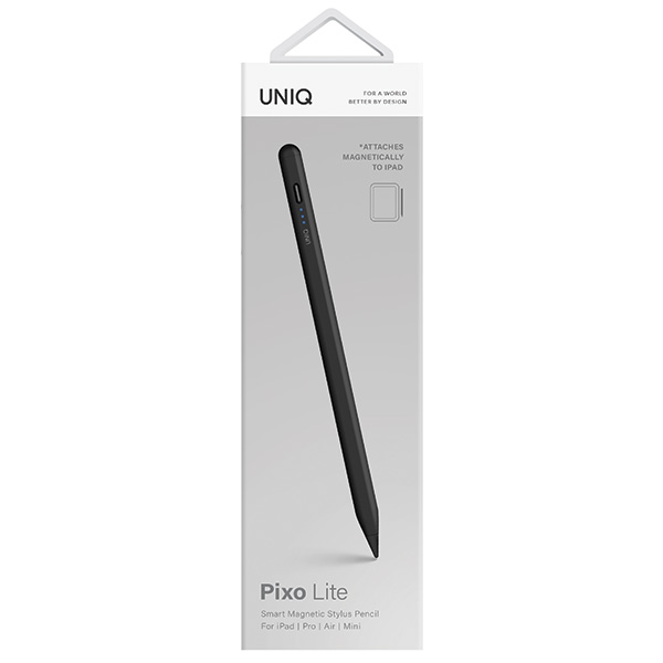 UNIQ Pixo Lite magnetinis rašiklis skirtas iPad, juodos spalvos / graphite juodos spalvos aprašymas - Prekės nuotrauka