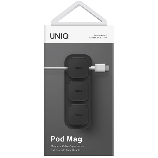 UNIQ Pod Mag magnetinė kabelių tvarkyklė + bazė pilkos spalvos aprašymas - Prekės nuotrauka UNIQ Pod Mag magnetinė kabelių tvarkyklė + bazė pilkos spalvos aprašymas - Prekės nuotrauka