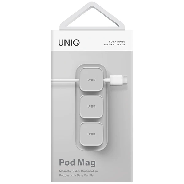 UNIQ Pod Mag magnetinė kabelių tvarkyklė + bazė pilkos spalvos aprašymas - Prekės nuotrauka UNIQ Pod Mag magnetinė kabelių tvarkyklė + bazė pilkos spalvos aprašymas - Prekės nuotrauka