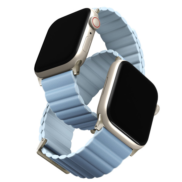 UNIQ Revix Premium apyrankė Apple Watch Series1-8/SE/SE2/SE3 38/40/41 Edition Reversible Mag baltos spalvos-mėlynas aprašymas - Prekės nuotrauka