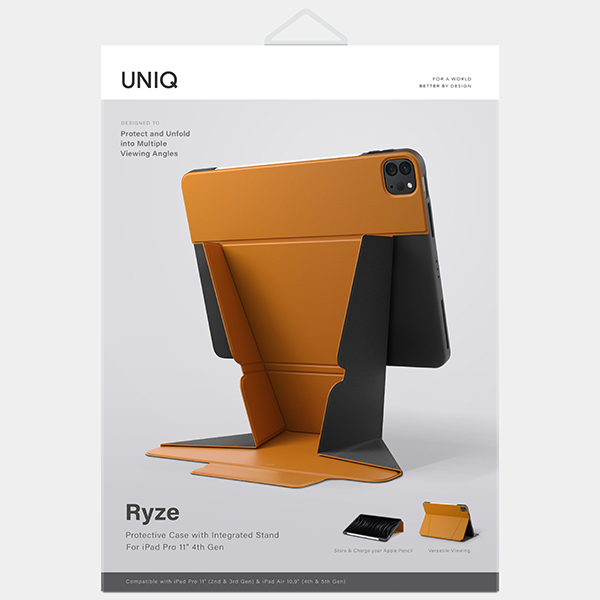 UNIQ Ryze Dėklas iPad Pro 11 (2021-2022) / Air 10.9″ (2020-2022) garstyčių spalvos aprašymas - Prekės nuotrauka