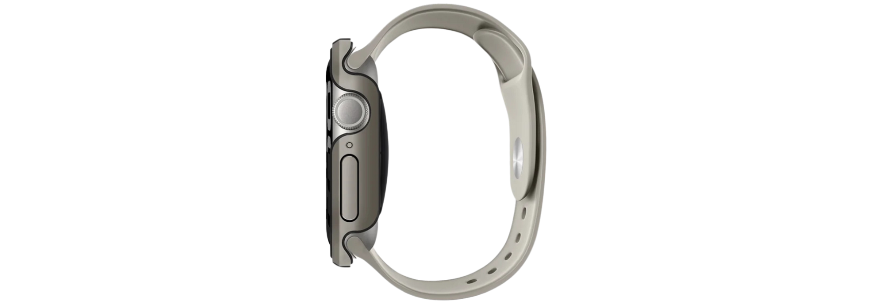 UNIQ Valencia dėklas Watch Series 46mm titanium sidabrinis aprašymas - Prekės nuotrauka