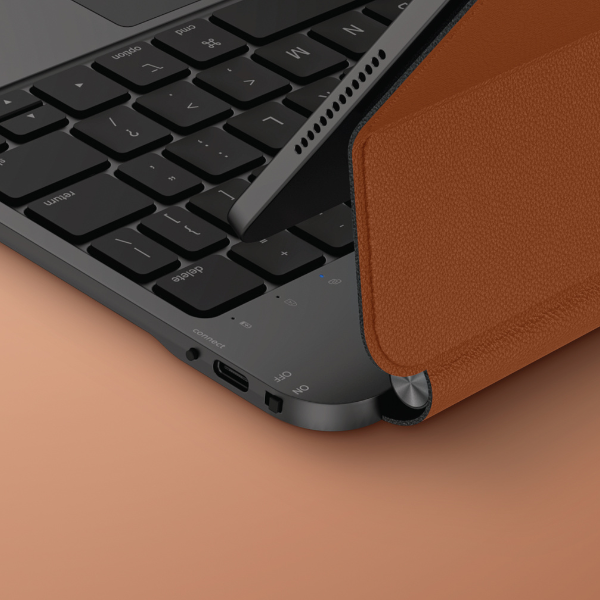 UNIQ Venno Pro Magnetic Smart dėklas su klaviatūra, skirtas iPad Pro 11″ M4 (2024) caramel aprašymas - Prekės nuotrauka