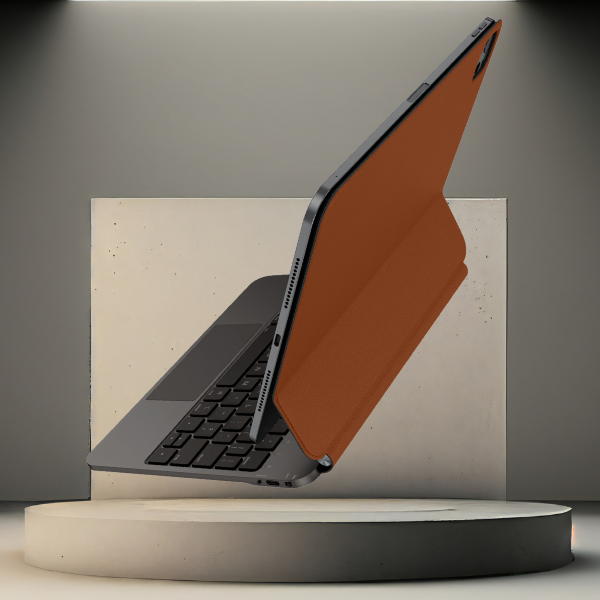 UNIQ Venno Pro Magnetic Smart dėklas su klaviatūra, skirtas iPad Pro 11″ M4 (2024) caramel aprašymas - Prekės nuotrauka