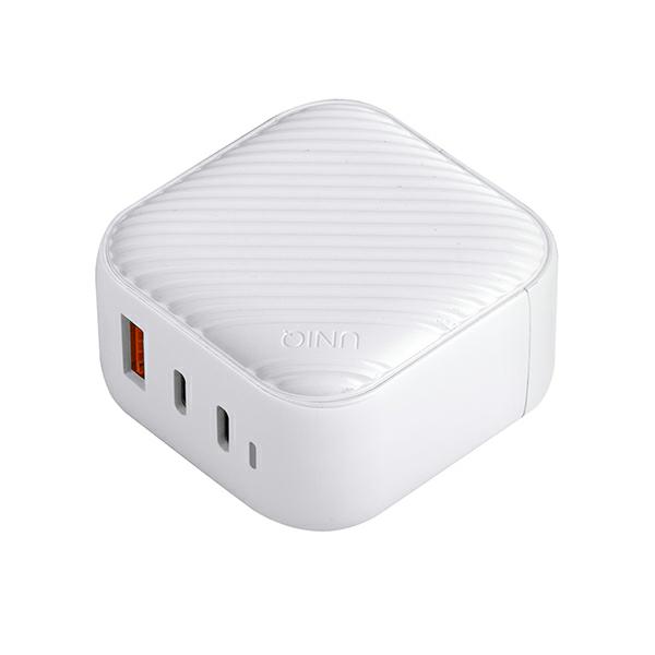 UNIQ Verge Pro įkroviklis 66W GaN USB-C cloud baltos spalvos aprašymas - Prekės nuotrauka