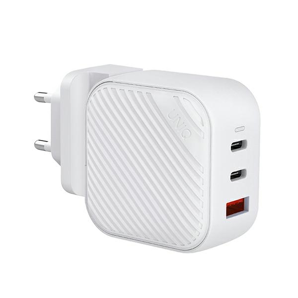 UNIQ Verge Pro įkroviklis 66W GaN USB-C cloud baltos spalvos aprašymas - Prekės nuotrauka