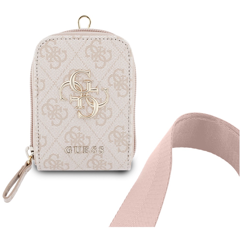 Universal lanyard with wallet Guess 4G Metal Logo pink aprašymas - Prekės nuotrauka