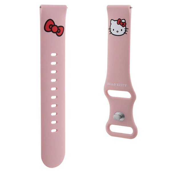 Universali apyrankė (20 mm) Hello Kitty silikoninė Kitty Head (HKUWMSCHBLP) rožinės spalvos aprašymas - Prekės nuotrauka