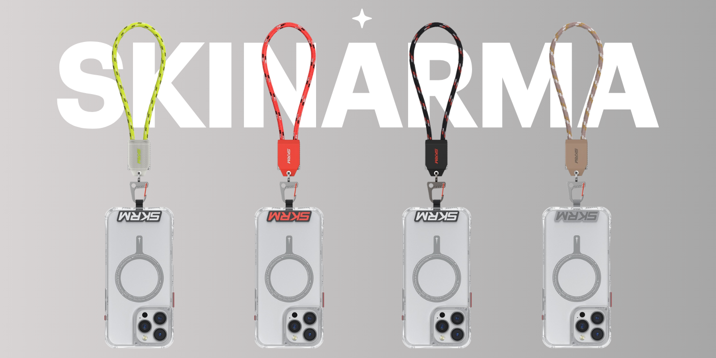 Universalus riešo dirželis 2-in-1 kabelis Skinarma Dyno Ve USB-C/USB-C raudonas aprašymas - Prekės nuotrauka