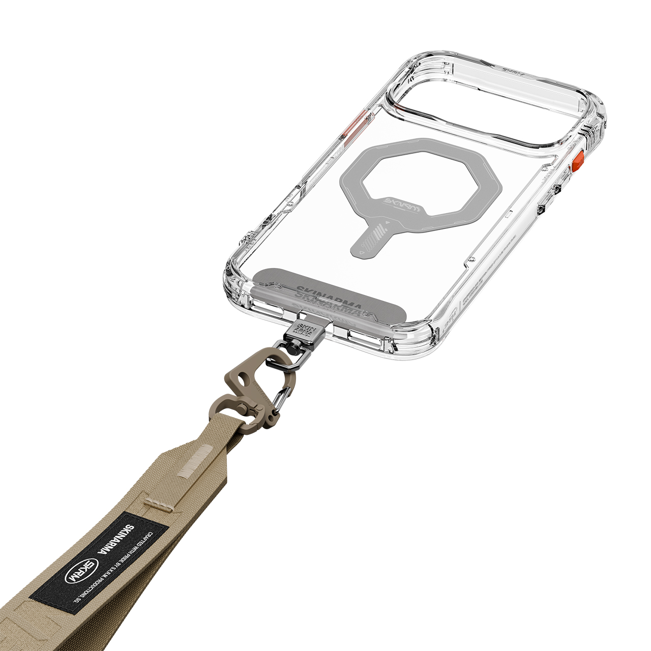 Universalus telefono dirželis Handstrap Skinarma Scout XE khaki aprašymas - Prekės nuotrauka