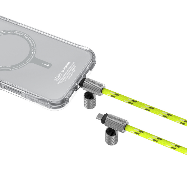 Universalus telefono dirželis su laidu 2in1 Skinarma Dyno Ve USB-C/USB-C niteglow aprašymas - Prekės nuotrauka