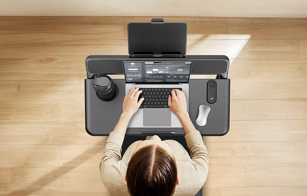 UREVO FoldiMix 5L Treadmill Desk juodos spalvos aprašymas - Prekės nuotrauka