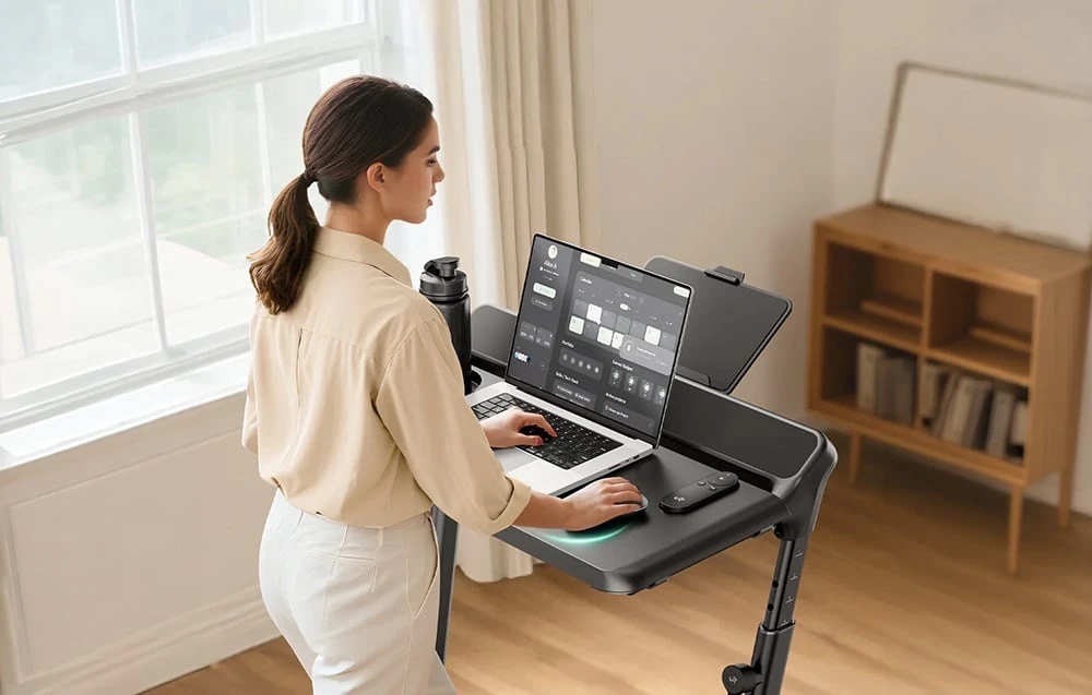 UREVO FoldiMix 5L Treadmill Desk juodos spalvos aprašymas - Prekės nuotrauka