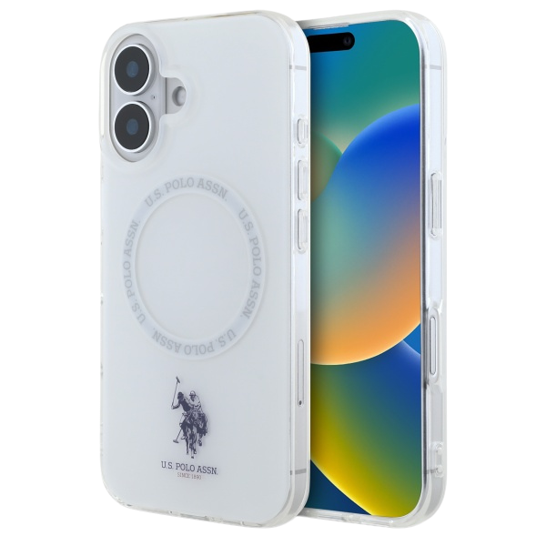 Dėklas „Us Polo Assn US Polo“ USHMP16SHOCLDPW „Apple iPhone 16 6.1“ baltos spalvos IML Ring MagSafe aprašymas - Prekės nuotrauka Dėklas „Us Polo Assn US Polo“ USHMP16SHOCLDPW „Apple iPhone 16 6.1“ baltos spalvos IML Ring MagSafe aprašymas - Prekės nuotrauka