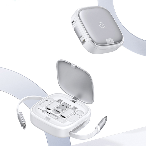 USAMS 3in1 ištraukiamas laidas su dėžute, MicroUSB/USB-C/Lightning, 60W, plienas/tamsus, SJ650USB01 aprašymas - Prekės nuotrauka USAMS 3in1 ištraukiamas laidas su dėžute, MicroUSB/USB-C/Lightning, 60W, plienas/tamsus, SJ650USB01 aprašymas - Prekės nuotrauka