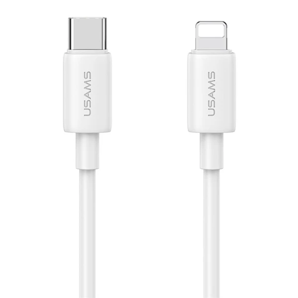 USAMS Ład. siec. 1xUSB-C T65 PD20W PD Greitas įkrovimas US-CC226 + laidas USB-C/Lightning US-SJ712 30W baltos spalvos Yi Series OYXLTZ02 aprašymas - Prekės nuotrauka