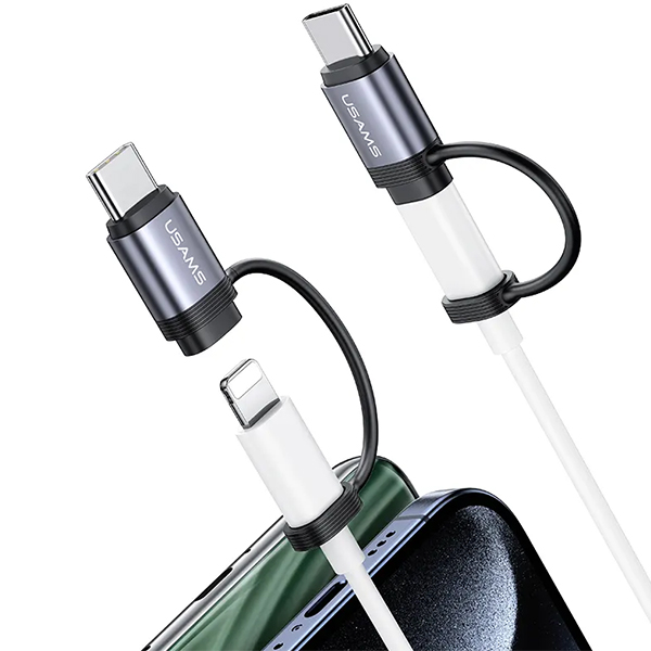 USAMS adapteris AU17 Lightning – USB-C 30W aliuminis SJ677LN01 (US-SJ677) aprašymas - Prekės nuotrauka
