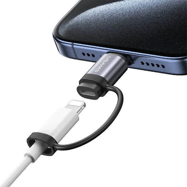 USAMS adapteris AU17 Lightning – USB-C 30W aliuminis SJ677LN01 (US-SJ677) aprašymas - Prekės nuotrauka