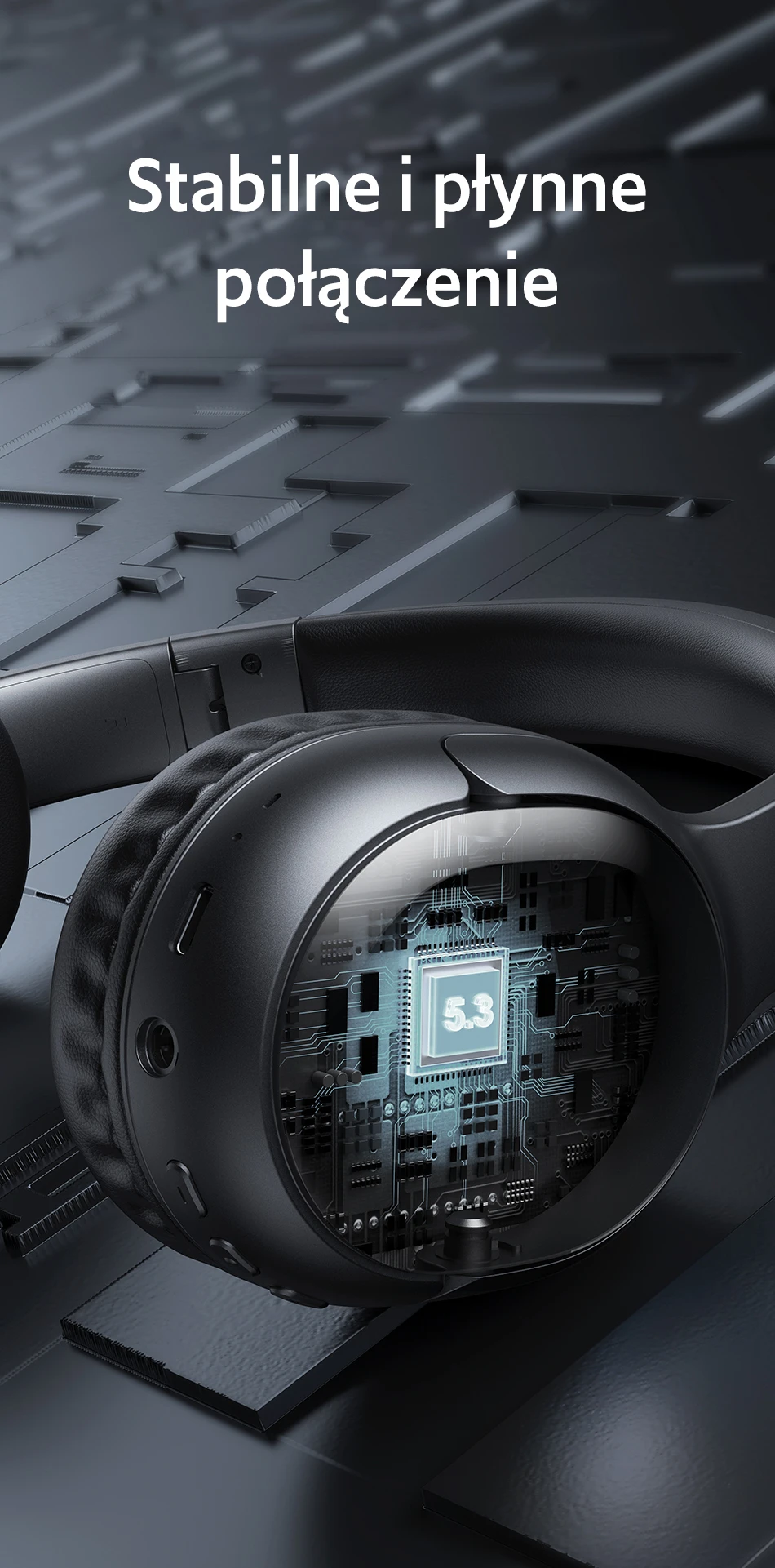USAMS ausinės Bluetooth 5.3 su lankeliu ant galvos Yun Series smėlio spalvos TDLYEJYX02 (USAMS-YG23) aprašymas - Prekės nuotrauka
