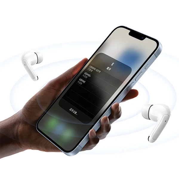 USAMS ausinės Bluetooth 5.3 TWS X-Don Series Dual mic ENC belaidės baltos spalvos BHUXD02 (USAMS-XD18) aprašymas - Prekės nuotrauka USAMS ausinės Bluetooth 5.3 TWS X-Don Series Dual mic ENC belaidės baltos spalvos BHUXD02 (USAMS-XD18) aprašymas - Prekės nuotrauka
