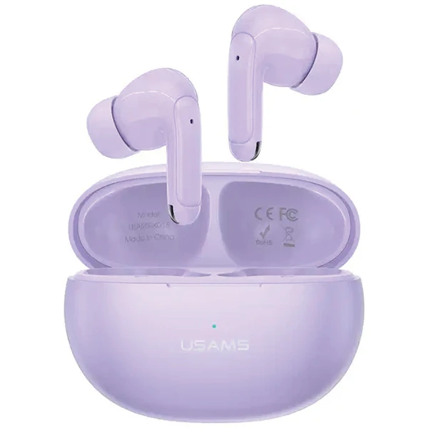USAMS ausinės Bluetooth 5.3 TWS X-Don Series Dual mic ENC belaidės violetinės spalvos BHUXD03 (USAMS-XD18) aprašymas - Prekės nuotrauka USAMS ausinės Bluetooth 5.3 TWS X-Don Series Dual mic ENC belaidės violetinės spalvos BHUXD03 (USAMS-XD18) aprašymas - Prekės nuotrauka
