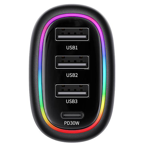 USAMS automobilinis įkroviklis 1xUSB-C 3xUSB-A C34 48W 3A+C PD Fast Charge juodas CC170CC01 (US-CC170) aprašymas - Prekės nuotrauka USAMS automobilinis įkroviklis 1xUSB-C 3xUSB-A C34 48W 3A+C PD Fast Charge juodas CC170CC01 (US-CC170) aprašymas - Prekės nuotrauka