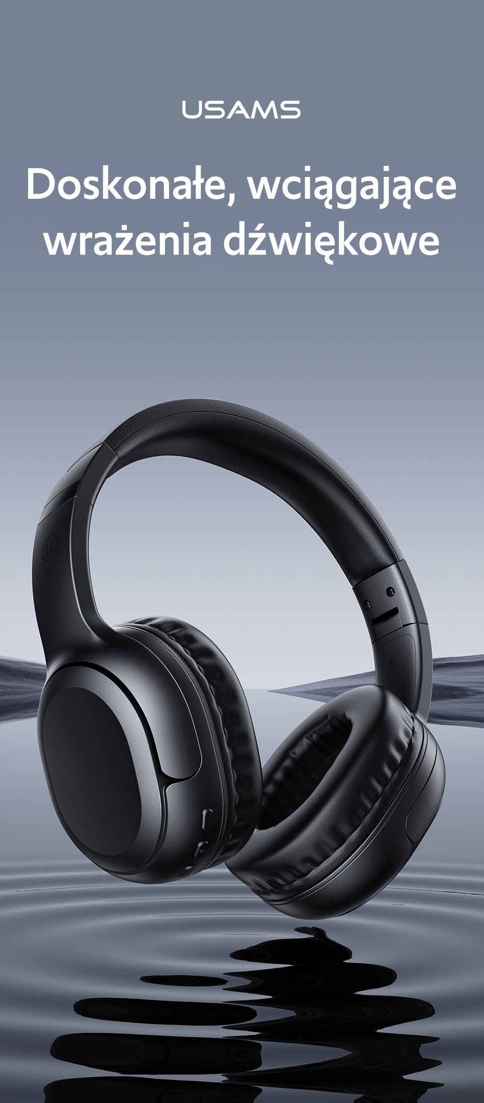 USAMS Bluetooth 5.3 Ausinės Yun Series smėlio spalvos TDLYEJYX02 (USAMS-YG23) aprašymas - Prekės nuotrauka