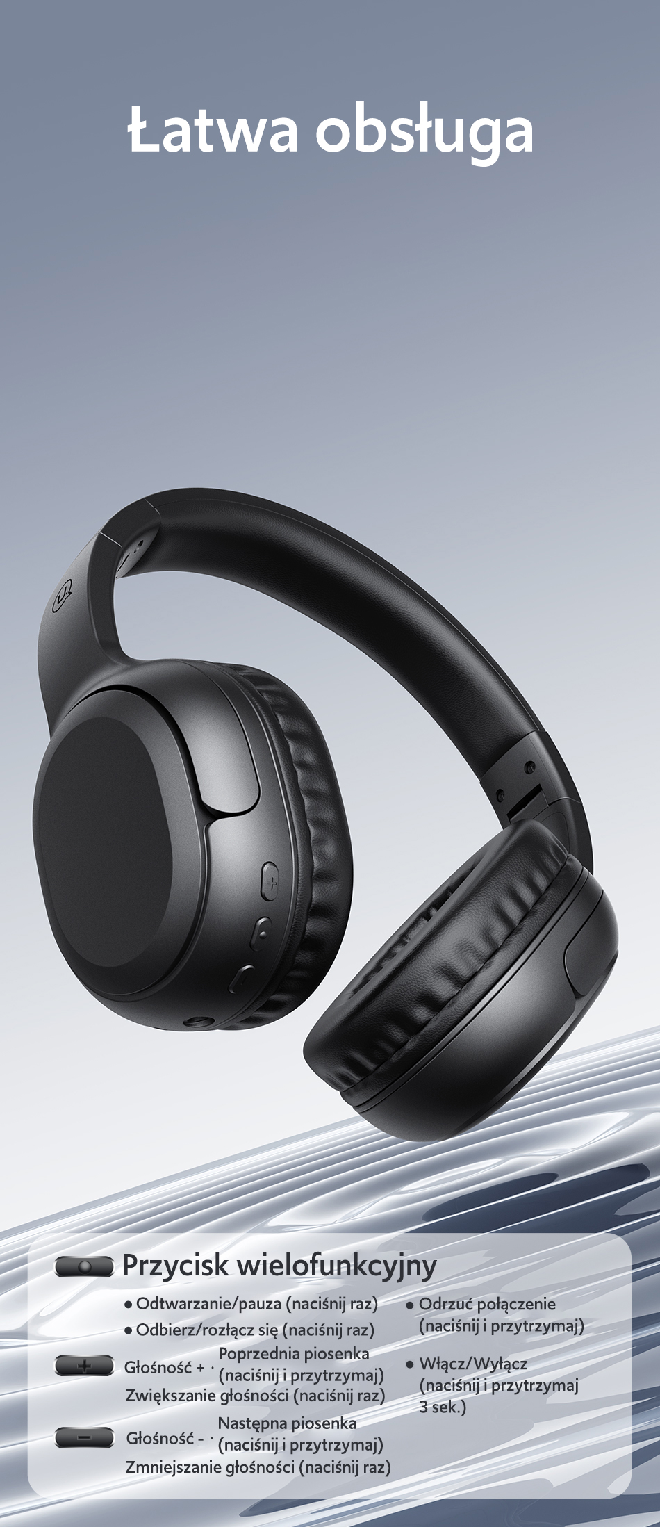 USAMS Bluetooth 5.3 Ausinės Yun Series smėlio spalvos TDLYEJYX02 (USAMS-YG23) aprašymas - Prekės nuotrauka