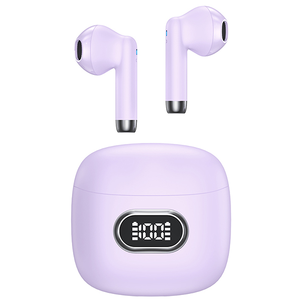 USAMS Bluetooth 5.3 TWS IA II Series belaidės ausinės violetinės spalvos BHUIAII03 (USAMS-IAII15) aprašymas - Prekės nuotrauka