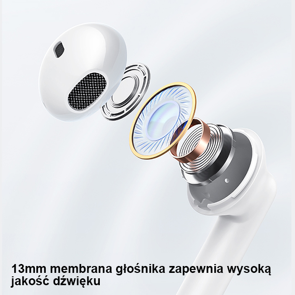 USAMS Bluetooth 5.3 TWS IA II Series belaidės ausinės violetinės spalvos BHUIAII03 (USAMS-IAII15) aprašymas - Prekės nuotrauka