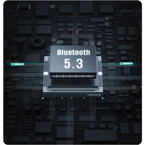 USAMS Bluetooth 5.3 TWS X-don serijos ENC belaidės ausinės Violetinė Gradient/Violetinė Mėlyna BHUEN aprašymas - Prekės nuotrauka