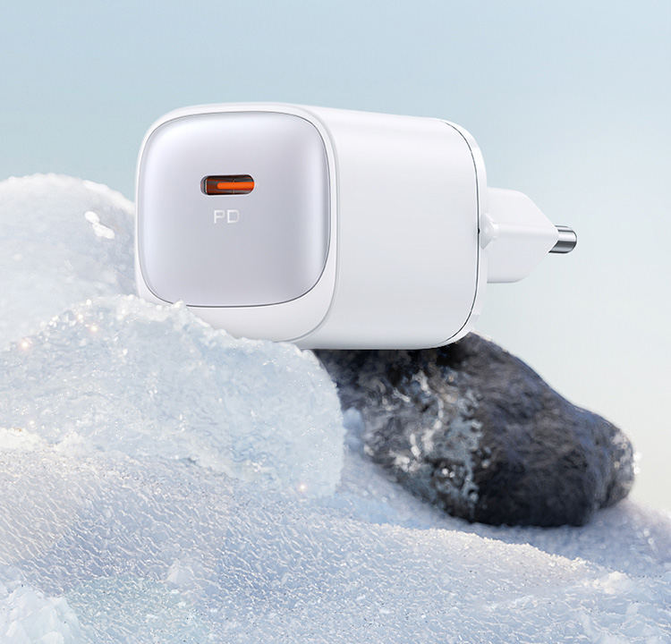 USAMS CC248 20W GaN USB-C greitojo įkrovimo HC serijos įkroviklis, baltos spalvos CC248TC02 aprašymas - Prekės nuotrauka