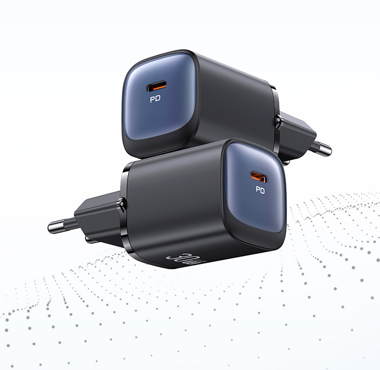 USAMS CC251 30W GaN USB-C greitojo įkrovimo HC serijos įkroviklis, violetinės spalvos CC251TC03 aprašymas - Prekės nuotrauka