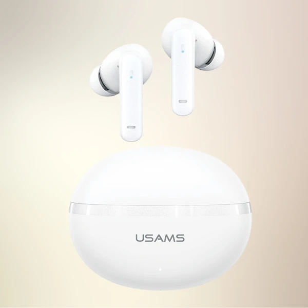 USAMS Echo E02 TWS Bluetooth ausinės ANC+ENC belaidės baltos spalvos aprašymas - Prekės nuotrauka USAMS Echo E02 TWS Bluetooth ausinės ANC+ENC belaidės baltos spalvos aprašymas - Prekės nuotrauka