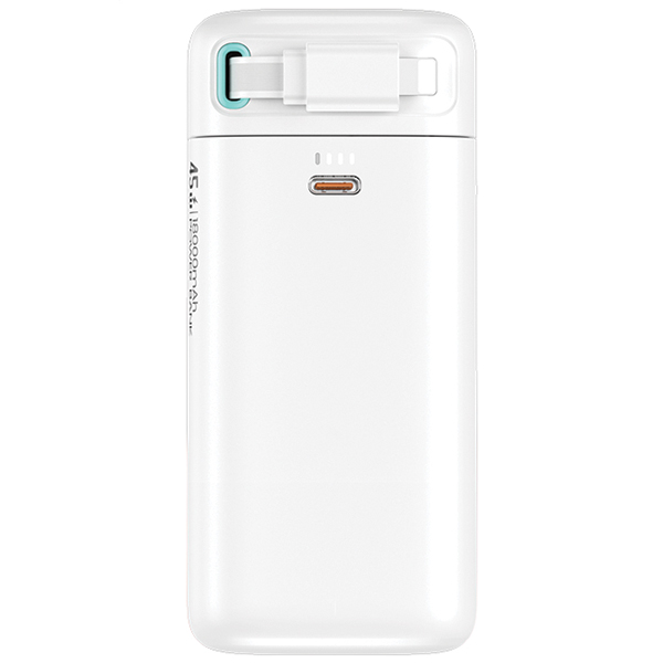 USAMS išorinė baterija su ištraukiamu laidu, ištraukiamas Lightning 18000 mAh PD45W greitas įkrovimas XMF Series W aprašymas - Prekės nuotrauka
