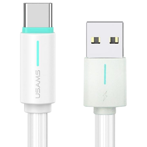 USAMS Kabelis USB-C 3A YU Series 1mUSB-C/USB-A baltos spalvos SJ732USB02 (US-SJ732 ) aprašymas - Prekės nuotrauka