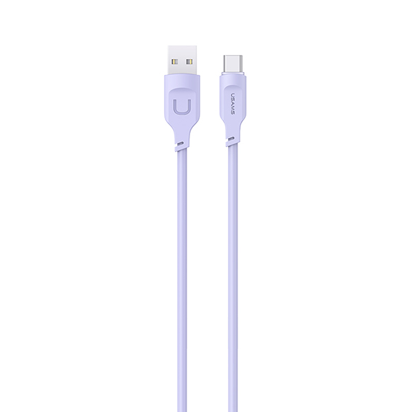 USAMS kabelis USB-C 6A 1.2m Port Ekranas Fast Charging Lithe Series violetinės spalvos SJ568USB03 (US-SJ568) aprašymas - Prekės nuotrauka USAMS kabelis USB-C 6A 1.2m Port Ekranas Fast Charging Lithe Series violetinės spalvos SJ568USB03 (US-SJ568) aprašymas - Prekės nuotrauka