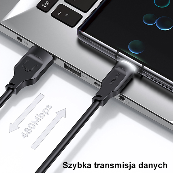 USAMS kabelis USB-C 6A 1.2m Port Ekranas Fast Charging Lithe Series žalios spalvos SJ568USB04 (US-SJ568) aprašymas - Prekės nuotrauka USAMS kabelis USB-C 6A 1.2m Port Ekranas Fast Charging Lithe Series žalios spalvos SJ568USB04 (US-SJ568) aprašymas - Prekės nuotrauka