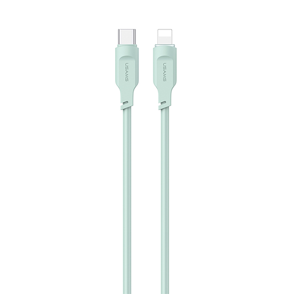 USAMS kabelis USB-C į Lightning 20W 1.2m PD Fast Charging Lithe Series žalias SJ566USB04 (US-SJ566) aprašymas - Prekės nuotrauka