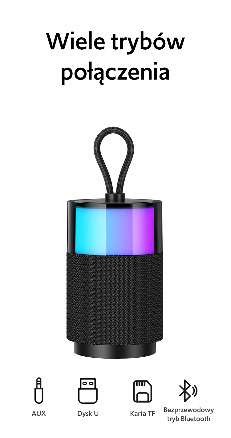 USAMS kolonėlė Bluetooth 5.3 YIN Series juodos spalvos YX12YX01 (US-YX012) aprašymas - Prekės nuotrauka