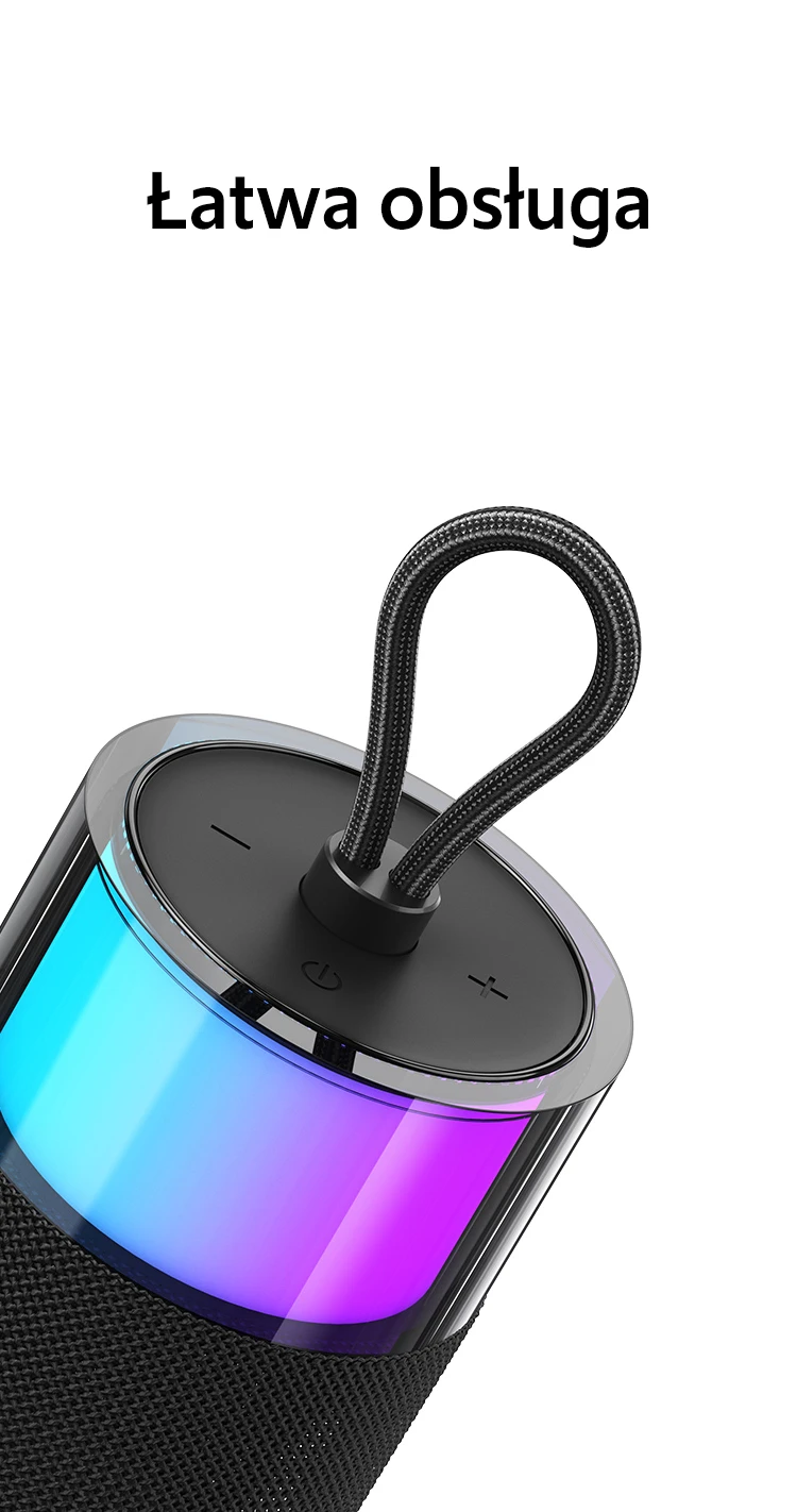 USAMS kolonėlė Bluetooth 5.3 YIN Series juodos spalvos YX12YX01 (US-YX012) aprašymas - Prekės nuotrauka
